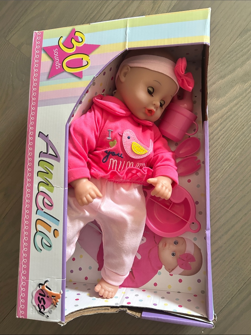Pink Baby Doll Playset - Interactive Kids Toy